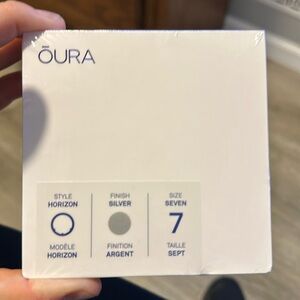 Oura horizon silver size 7 sealed in box!